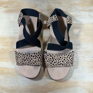 Dr Scholl’s Islander Ankle Strap Animal Print Sandals Women’s Size 9